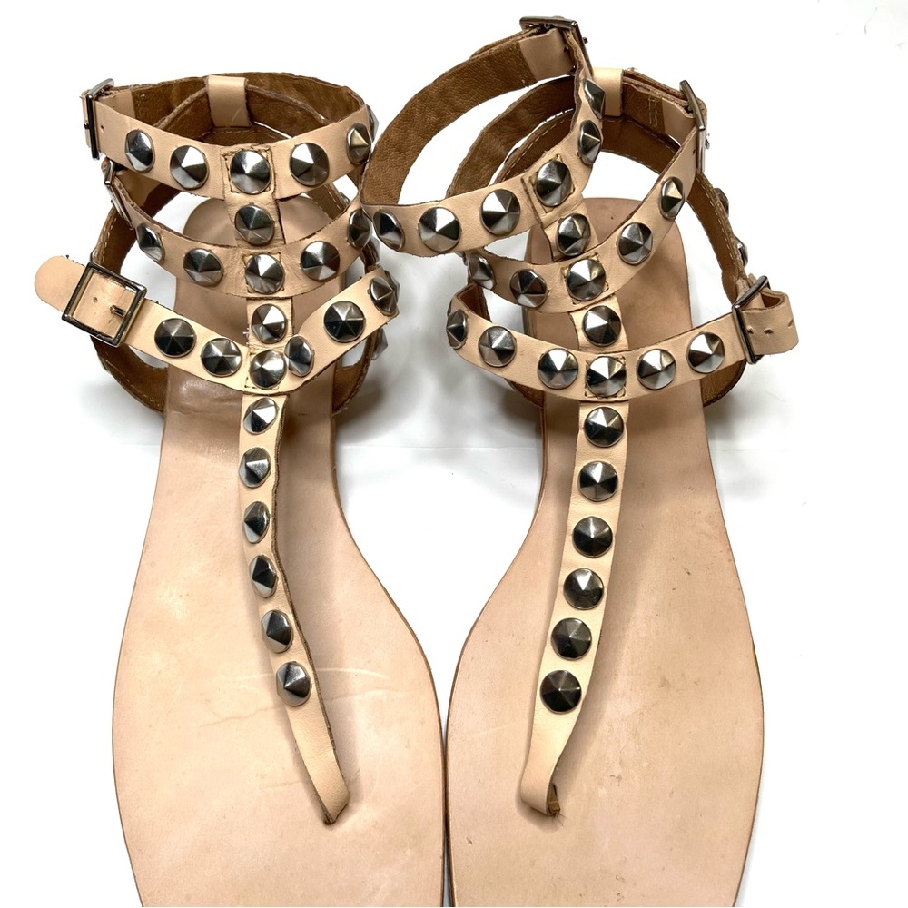 JEFFREY CAMPBELL Silver Studded Leather Gladiator Sandal - Picture 13 of 16